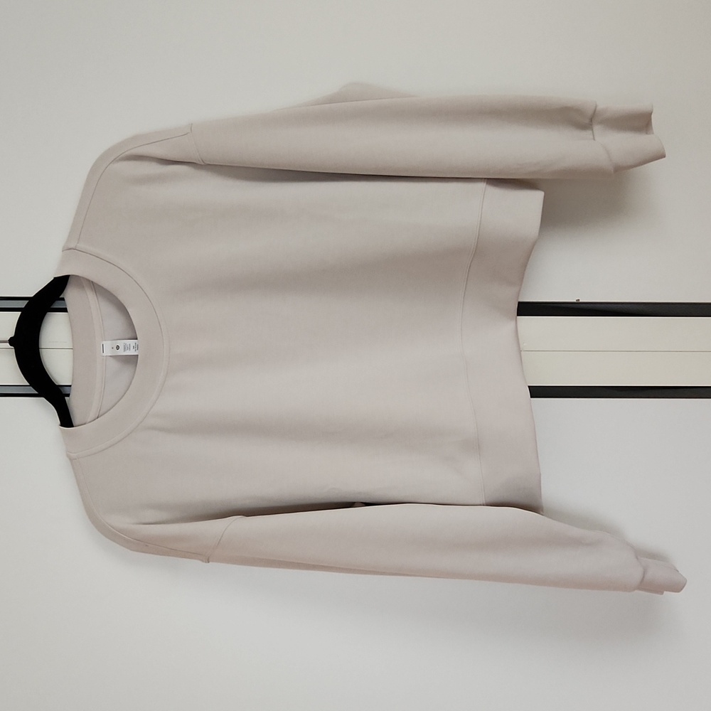 Lululemon Softstreme Perfectly Oversized Cropped Crew in mojave tan size 6 - Picture 8 of 17